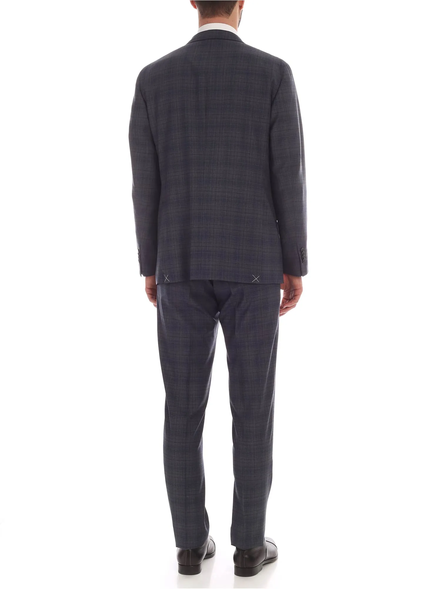 Boglioli Plaid Single-Breasted Two-Piece Suit