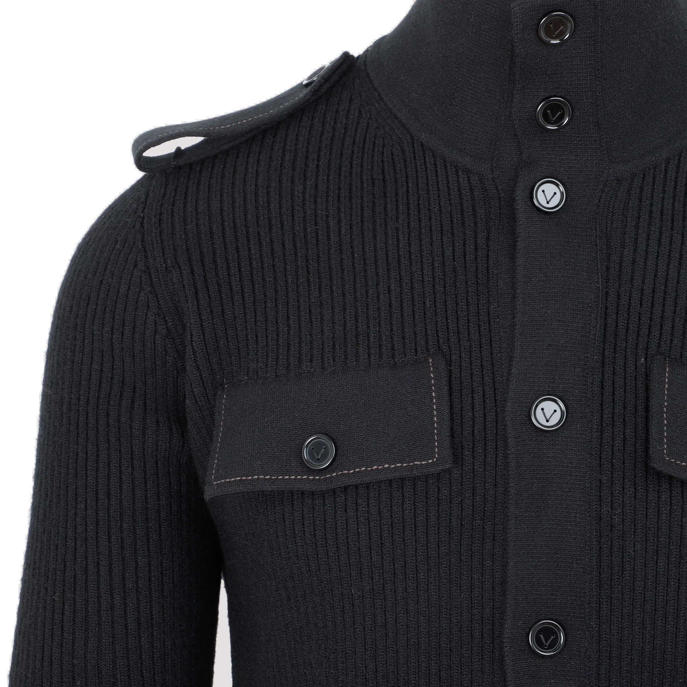 Bottega Veneta Rib-Knitted Buttoned Jumper
