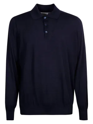 Brunello Cucinelli Long-Sleeve Polo Shirt