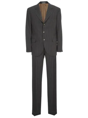 Brunello Cucinelli Pinstriped Single Breasted Suit