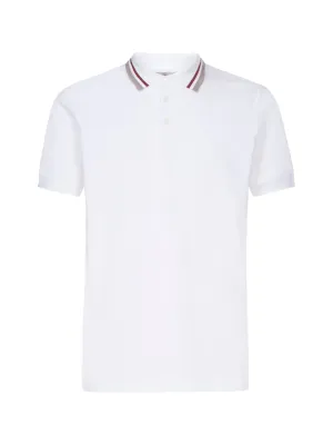 Brunello Cucinelli Striped Collar Polo Shirt
