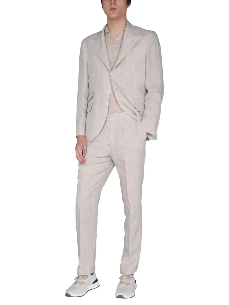 Brunello Cucinelli Striped Pattern Two-Piece Suit