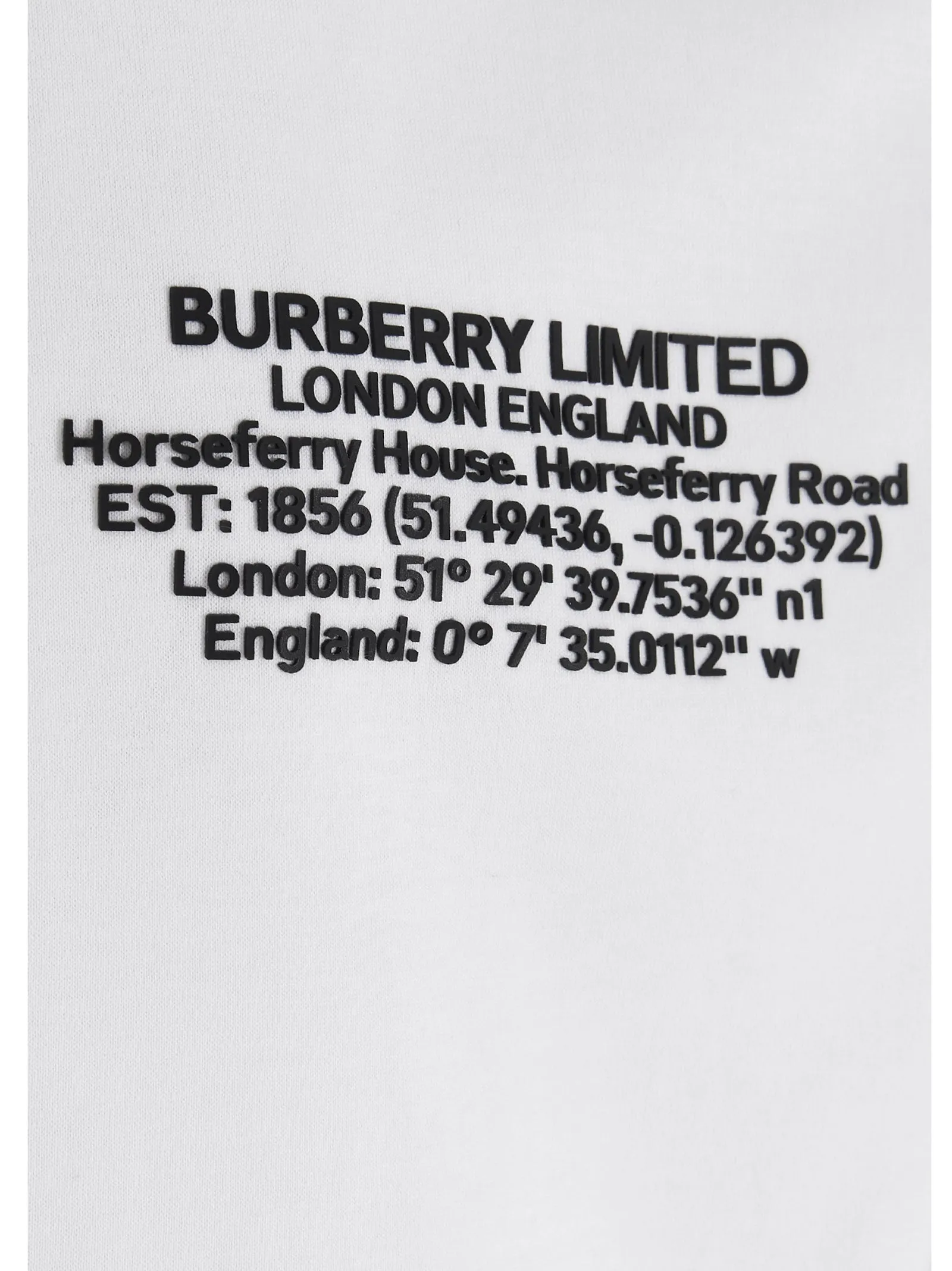 Burberry Address Printed T-Shirt