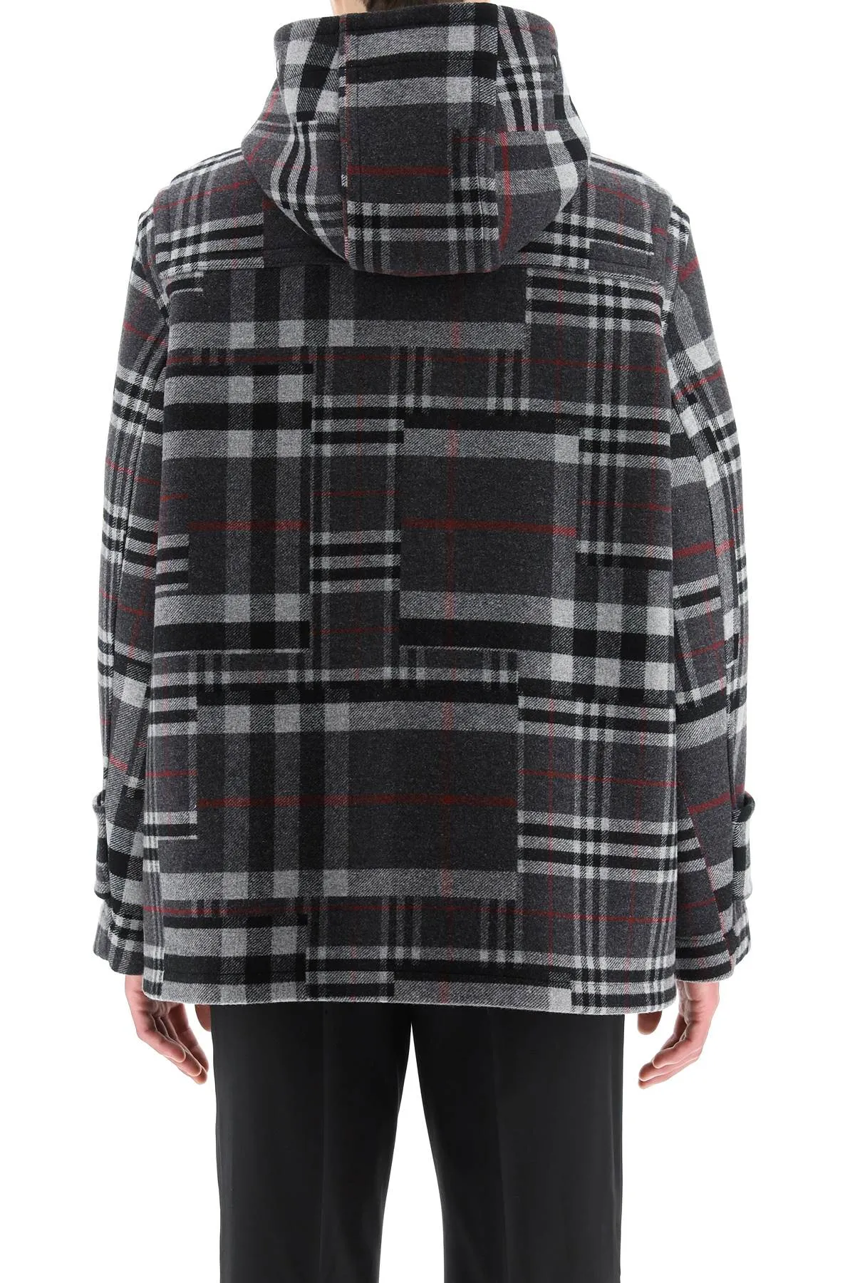 Burberry Checked Oversized Duffle Coat