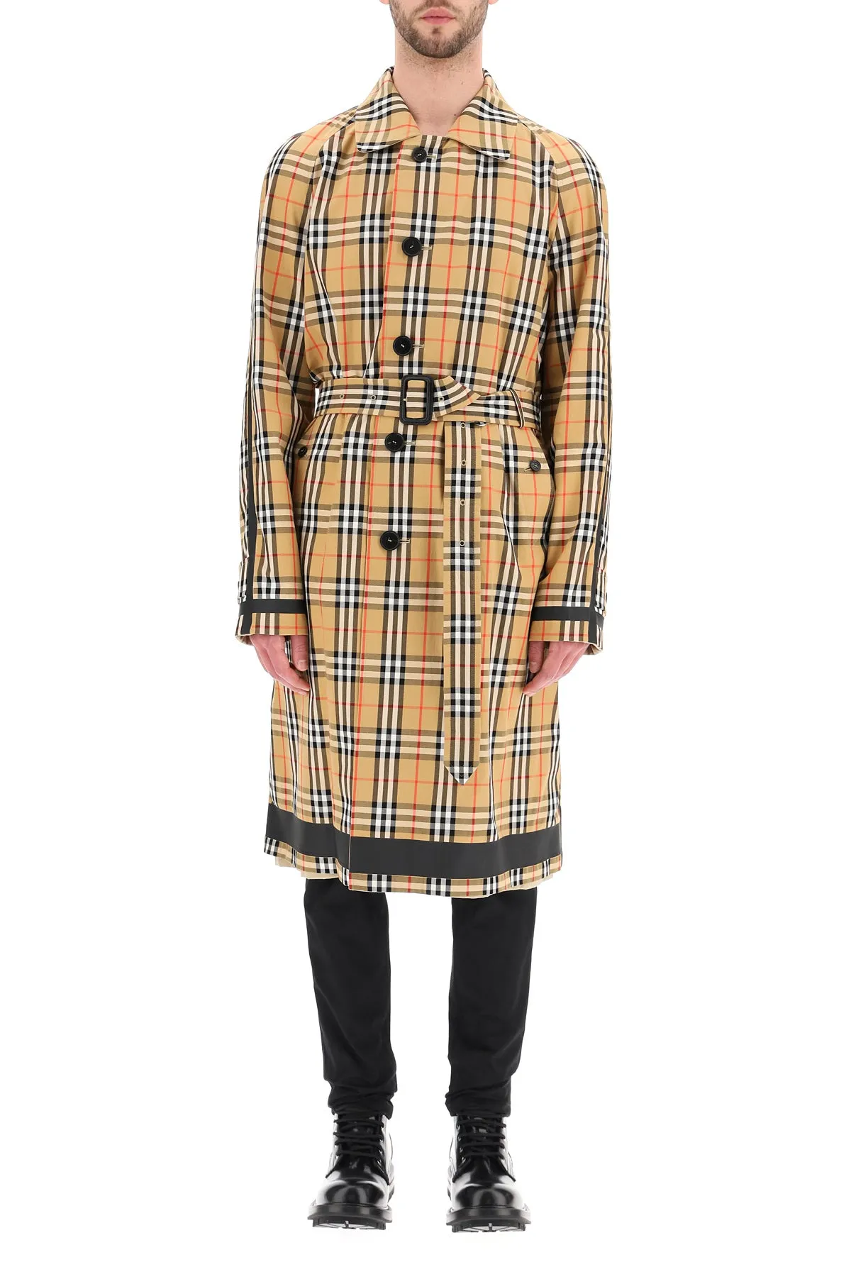 Burberry Checked Reversible Trench Coat