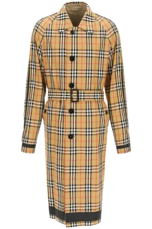 Burberry Checked Reversible Trench Coat
