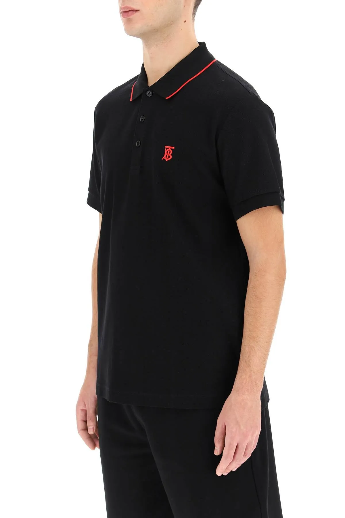 Burberry Logo Embroidered Polo Shirt