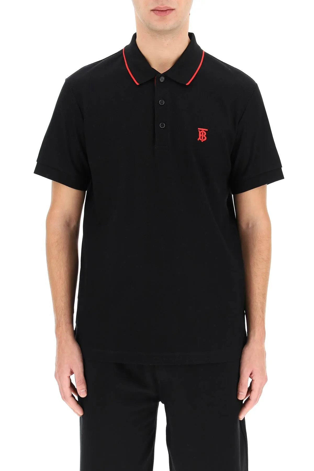 Burberry Logo Embroidered Polo Shirt