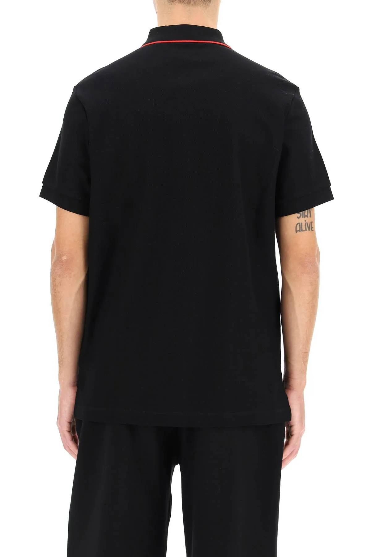 Burberry Logo Embroidered Polo Shirt