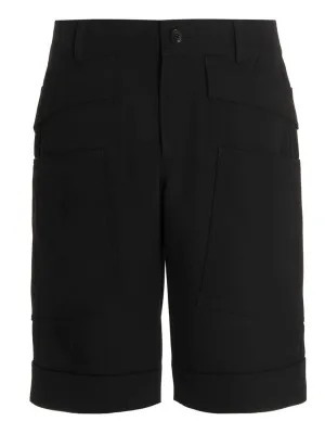 Burberry Panel Detailed Straight Leg Shorts