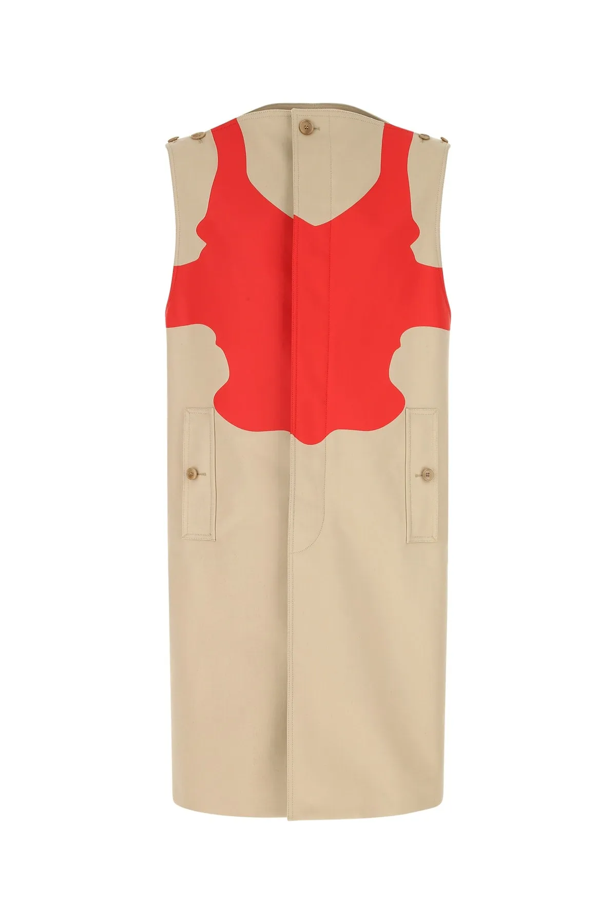 Burberry Sleeveless Boat Neck Coat
