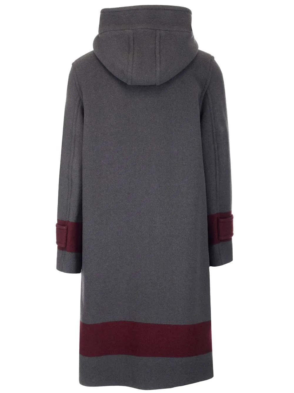 Burberry Striped Hooded Duffle Coat