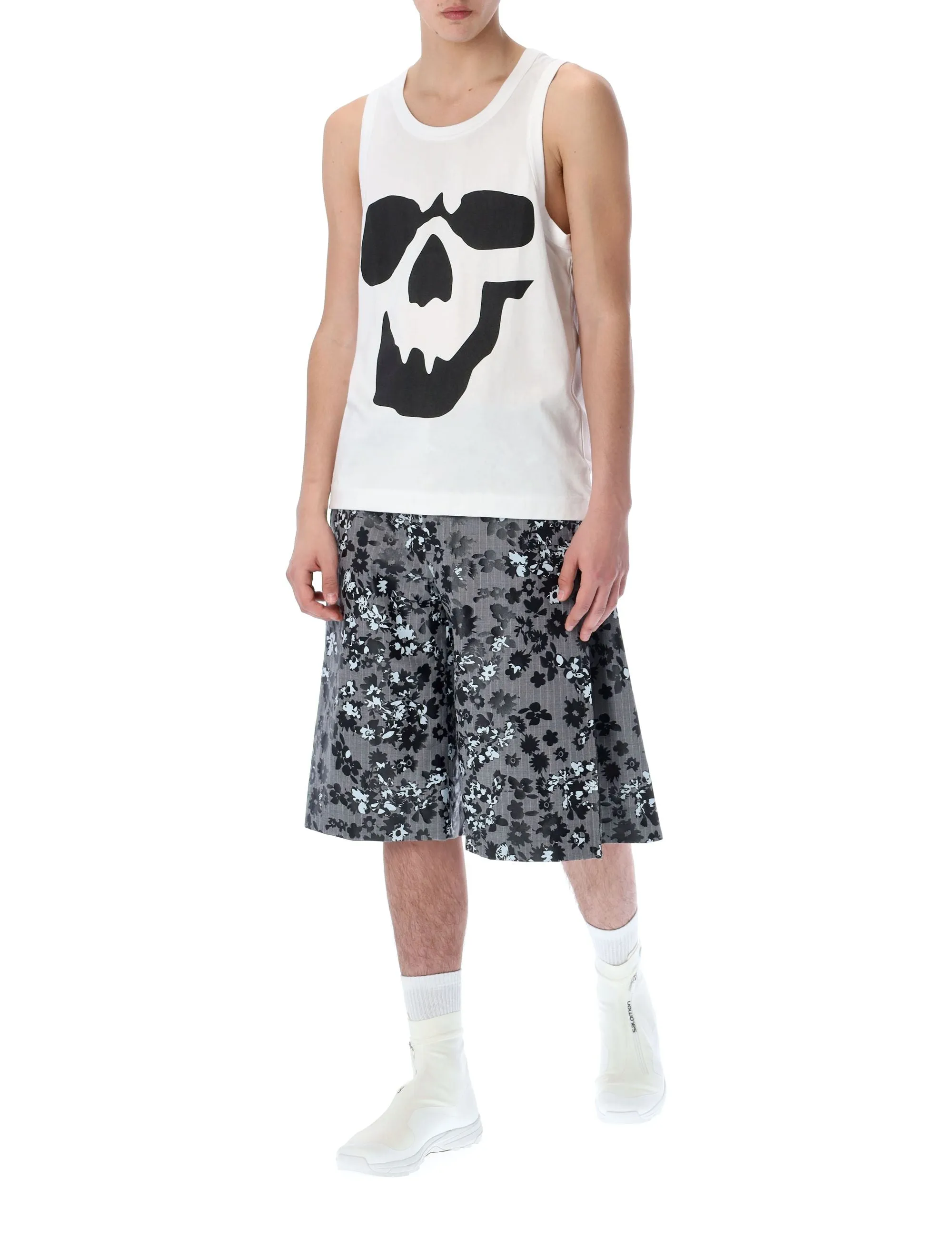 Comme des Garons Homme Plus Skull Printed Top