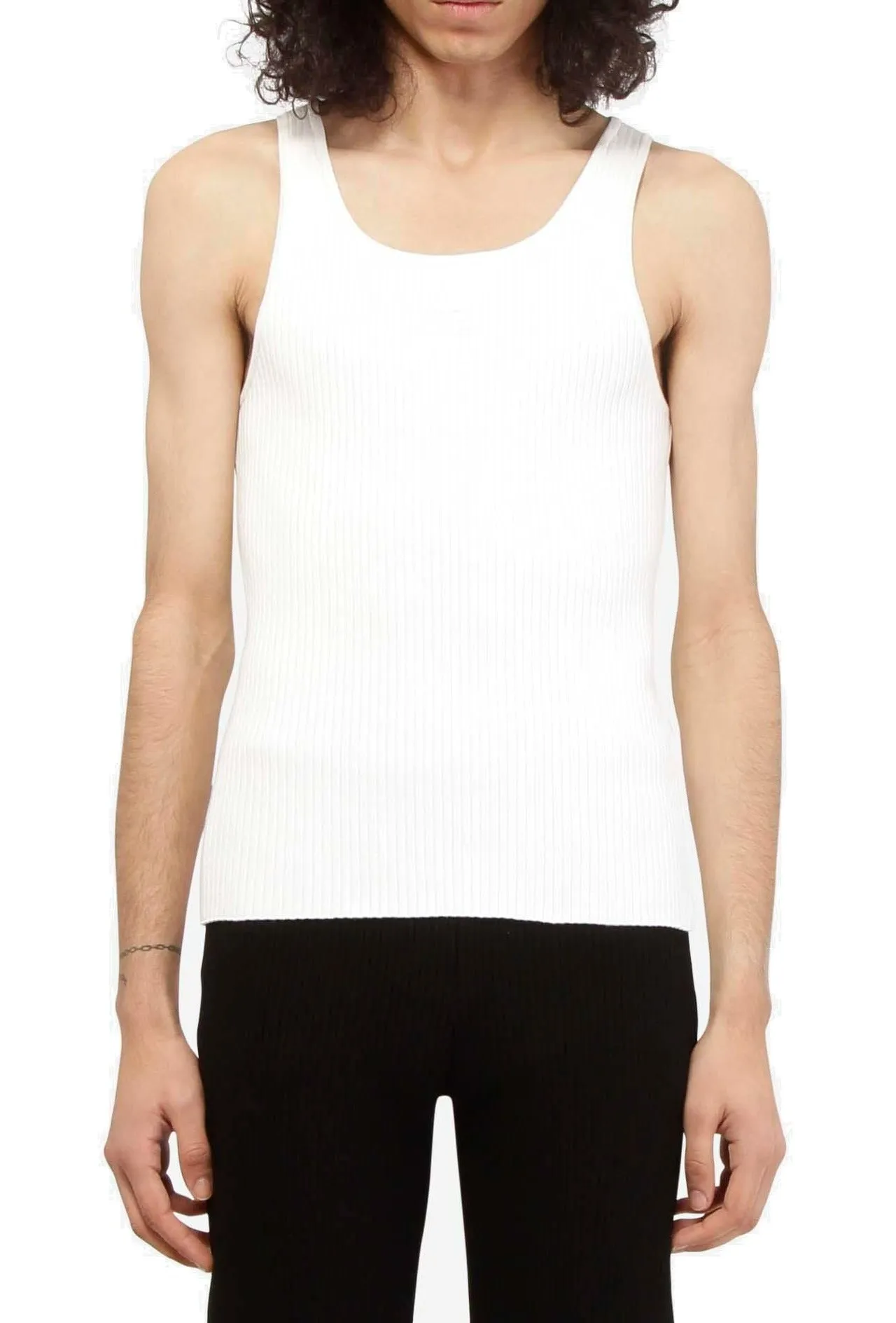 Courrges Logo Patch Sleeveless Tank Top