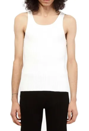 Courrges Logo Patch Sleeveless Tank Top