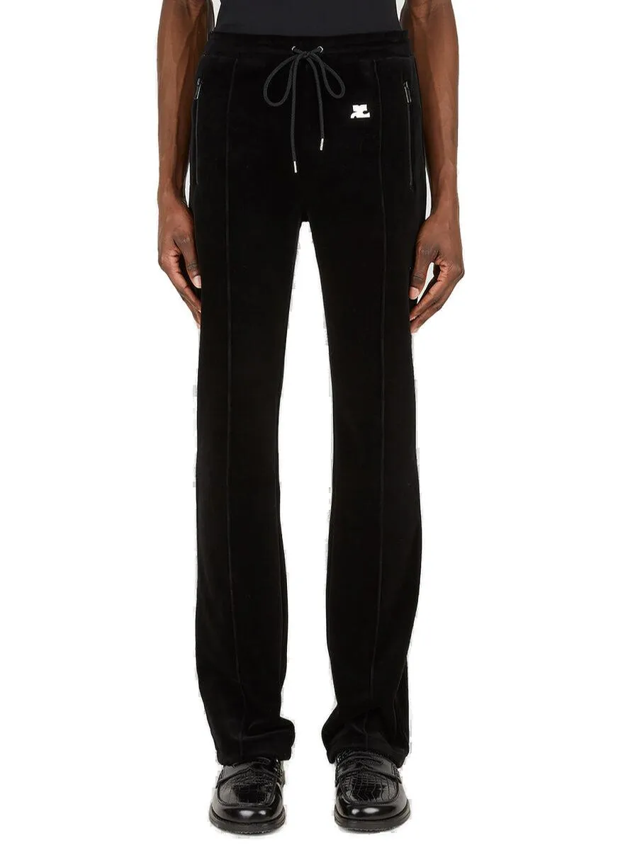 Courrges Velvet Track Pants