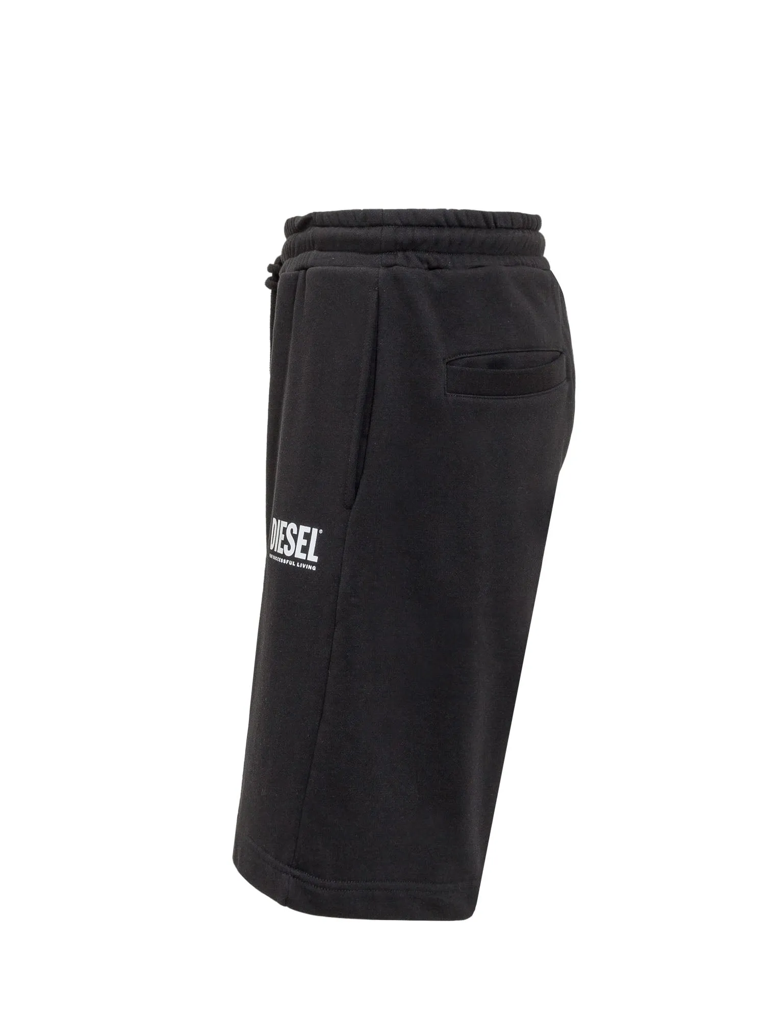 Diesel Logo Print Sweat Shorts