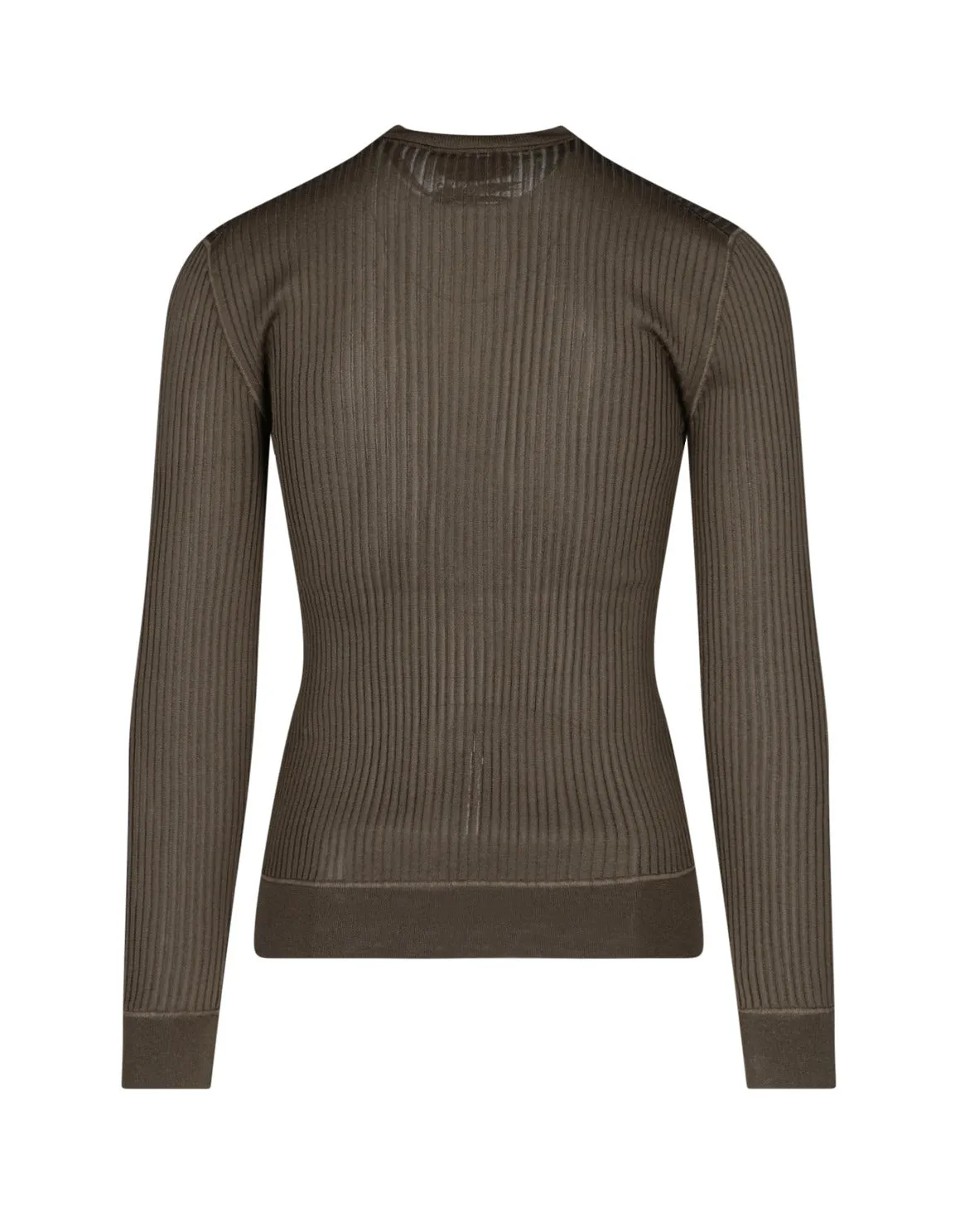 Dolce & Gabbana Crewneck Ribbed Knit Top