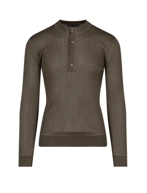 Dolce & Gabbana Crewneck Ribbed Knit Top