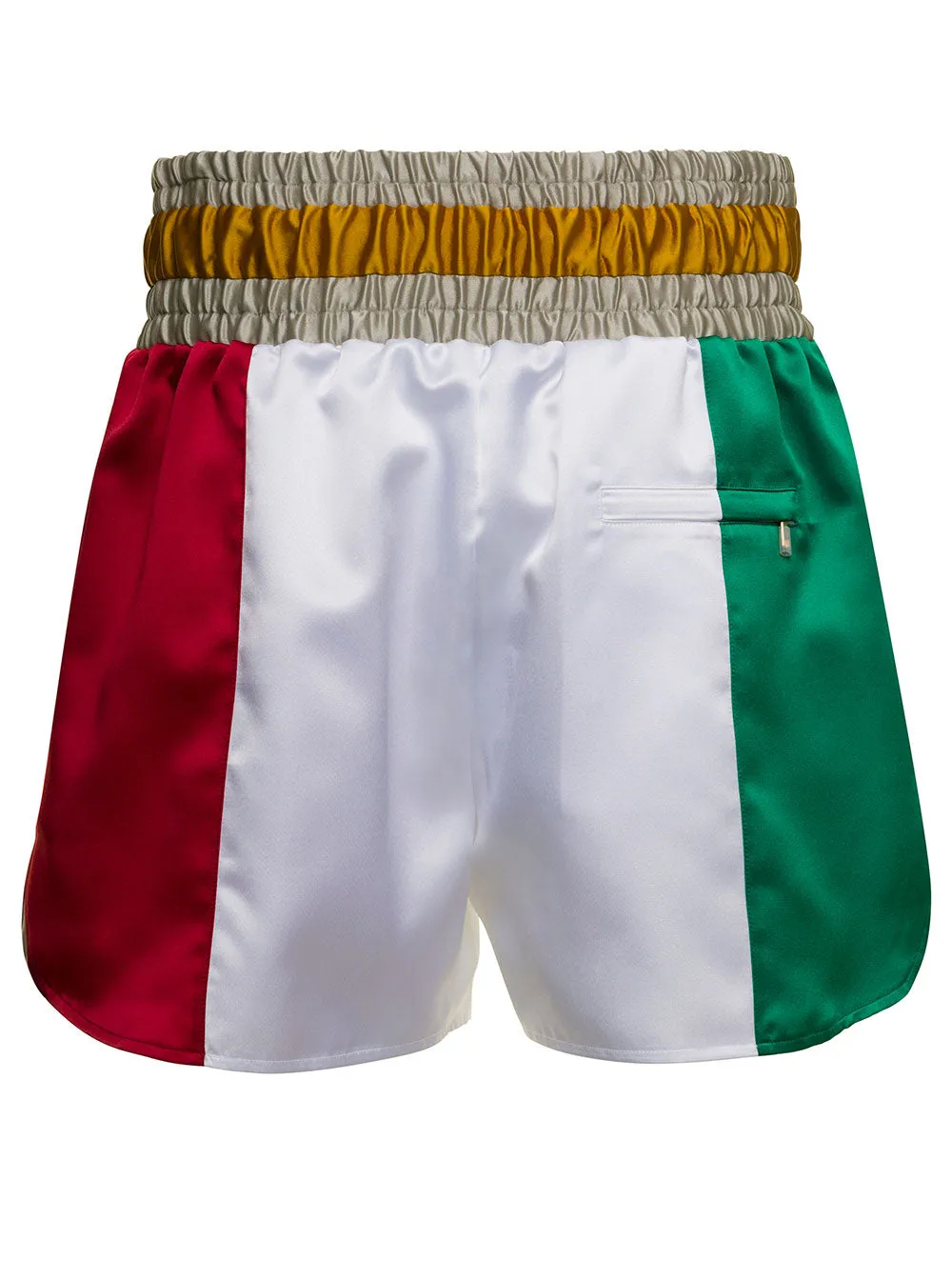 Dolce & Gabbana DG Patch Satin Shorts