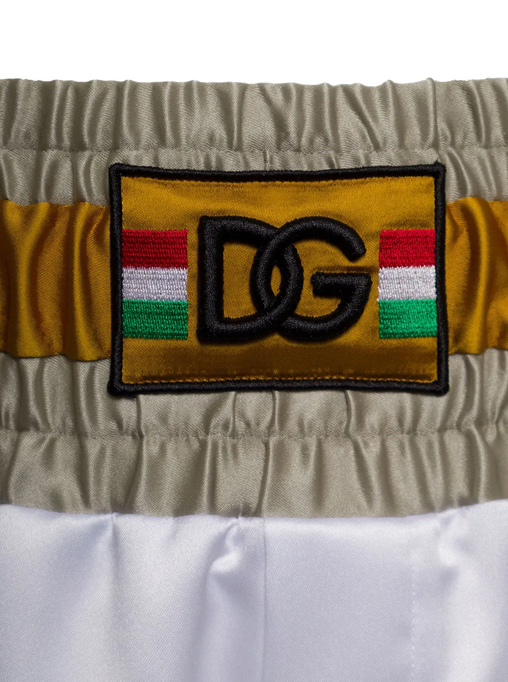 Dolce & Gabbana DG Patch Satin Shorts
