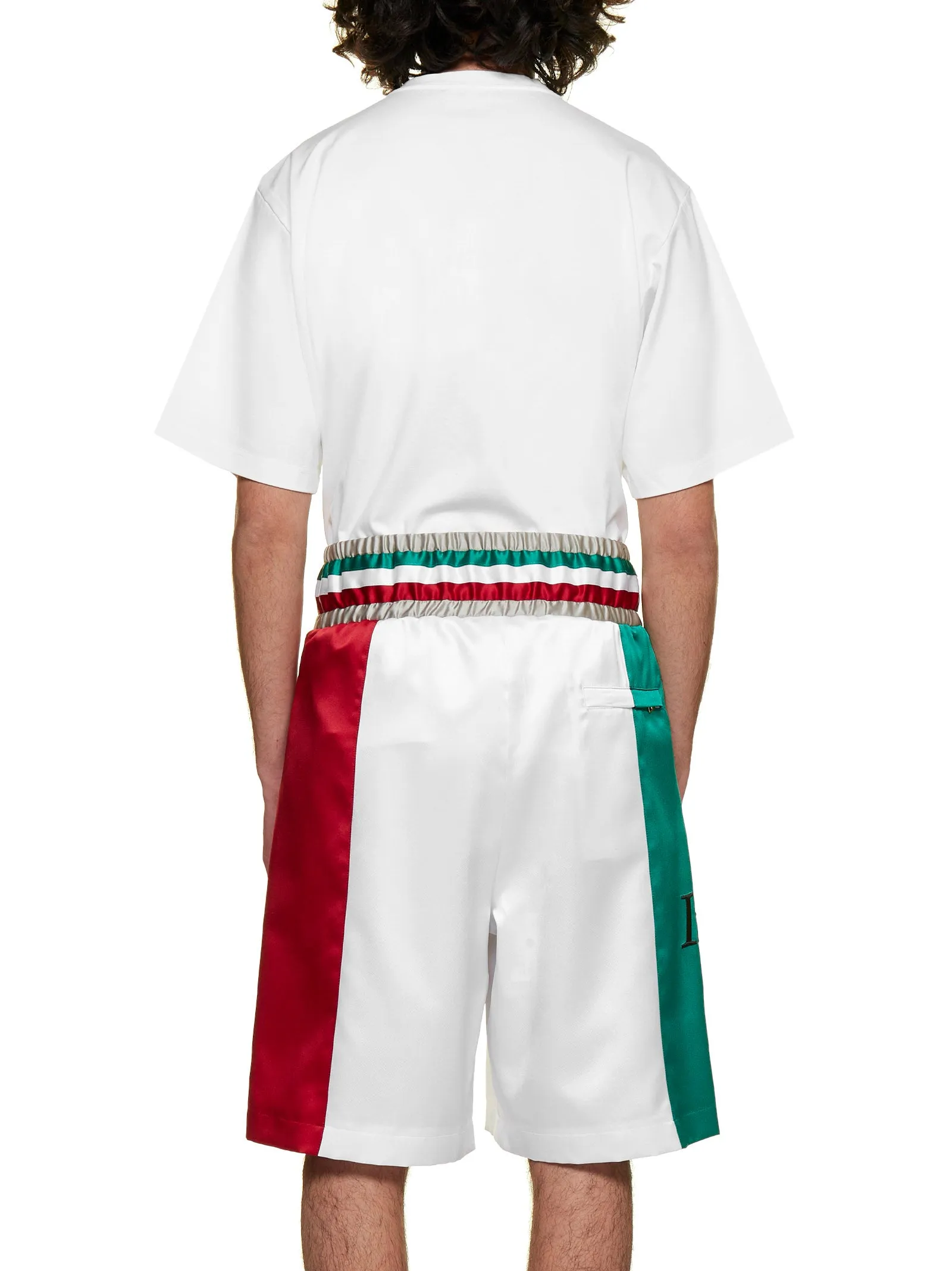 Dolce & Gabbana DG Patch Satin Shorts