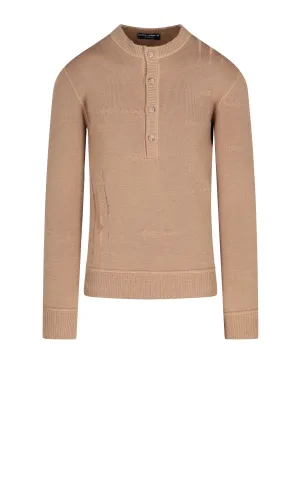 Dolce & Gabbana Grandad-Neck Top