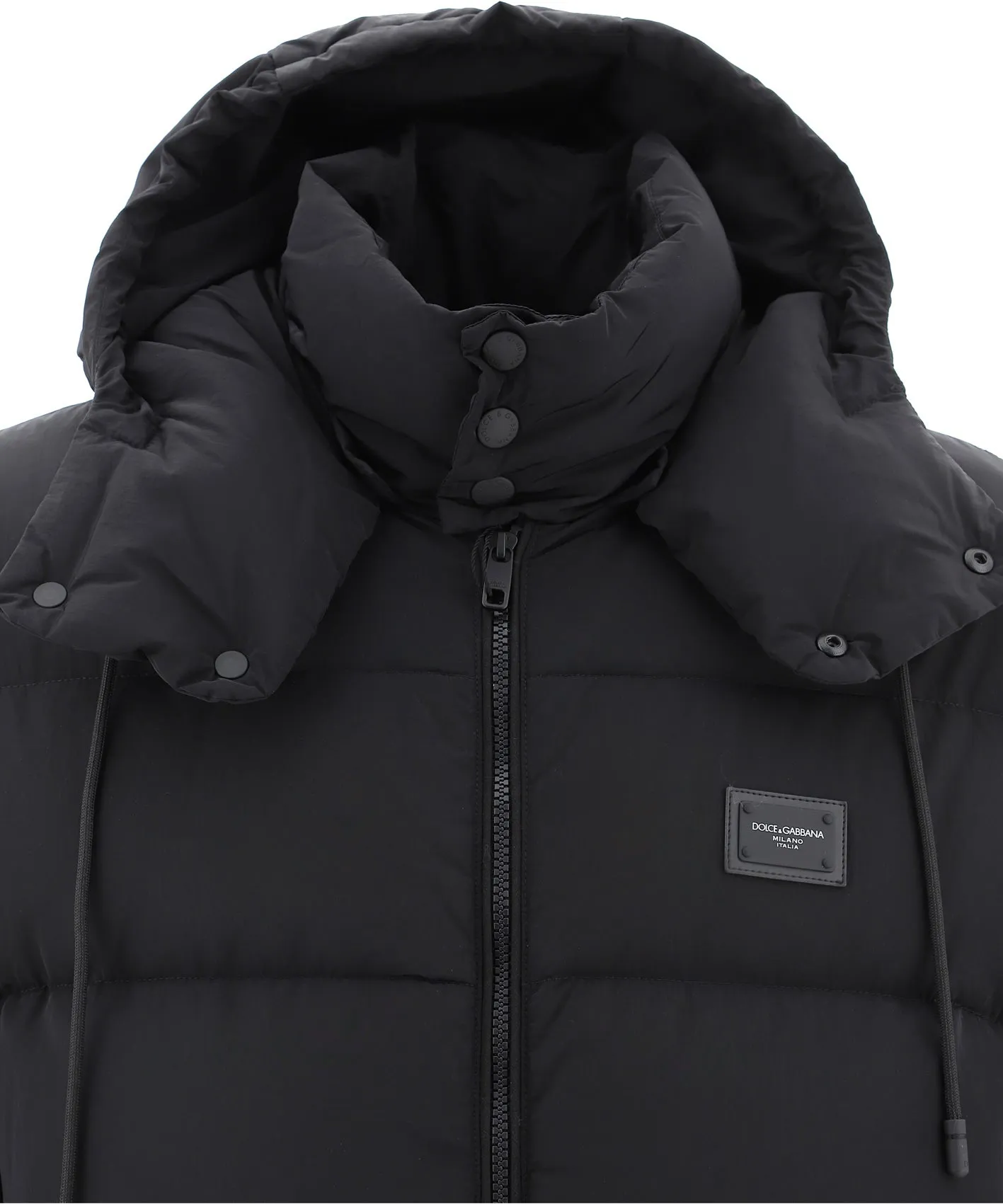 Dolce & Gabbana Hooded Quilted Coat