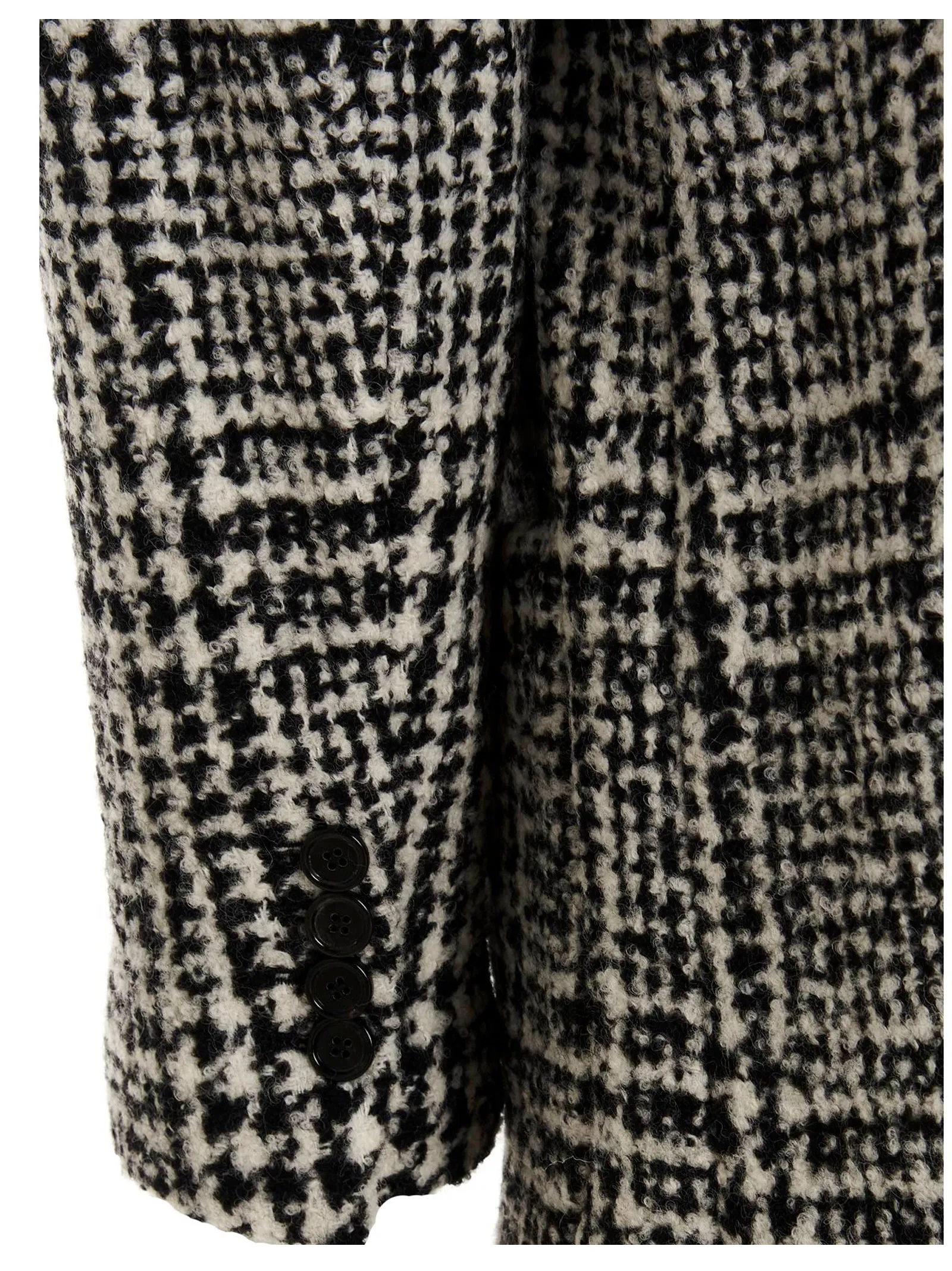 Dolce & Gabbana Houndstooth Double-Breasted Coat