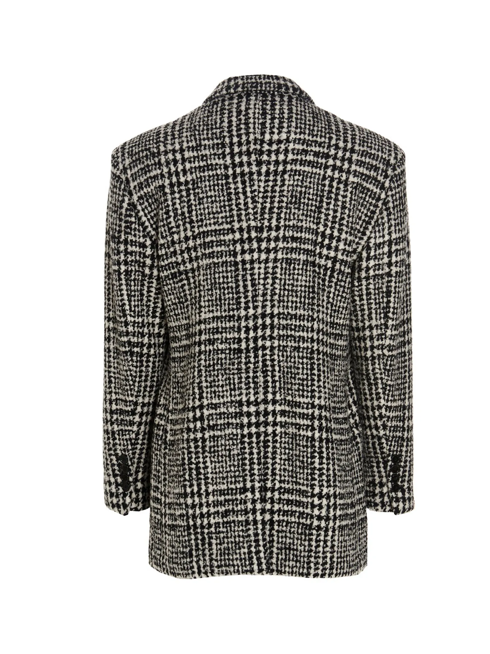 Dolce & Gabbana Houndstooth Double-Breasted Coat