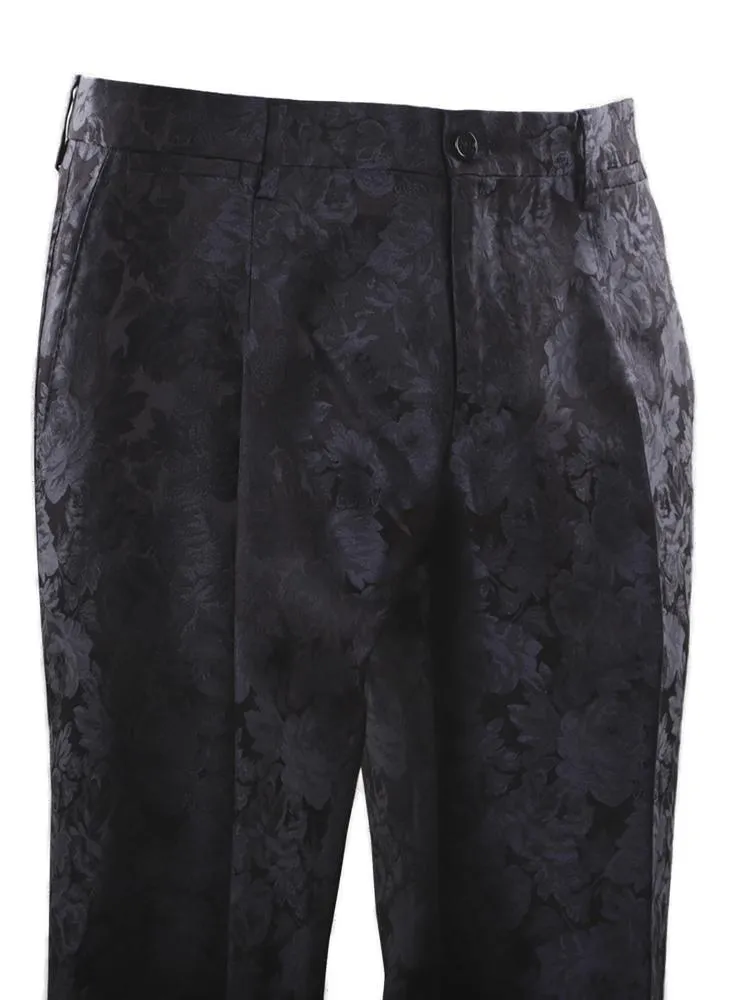 Dolce & Gabbana Jacquard Three Piece Tailored Suit