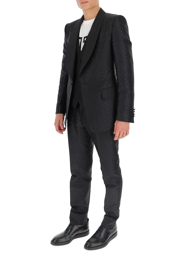 Dolce & Gabbana Jacquard Two-Piece Suit