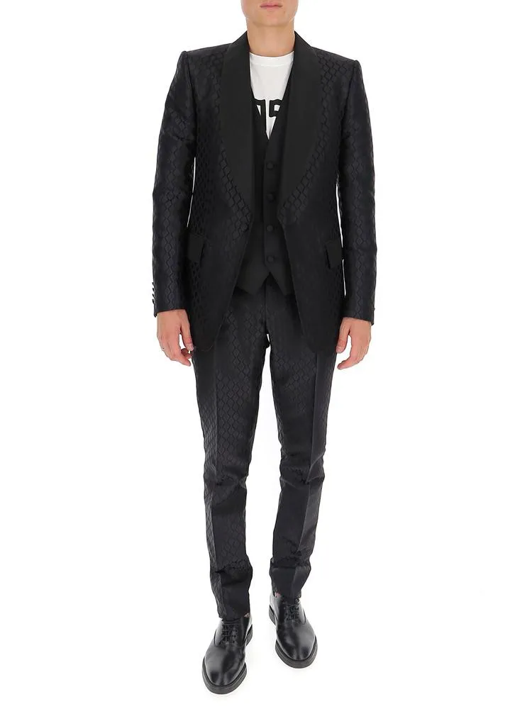 Dolce & Gabbana Jacquard Two-Piece Suit