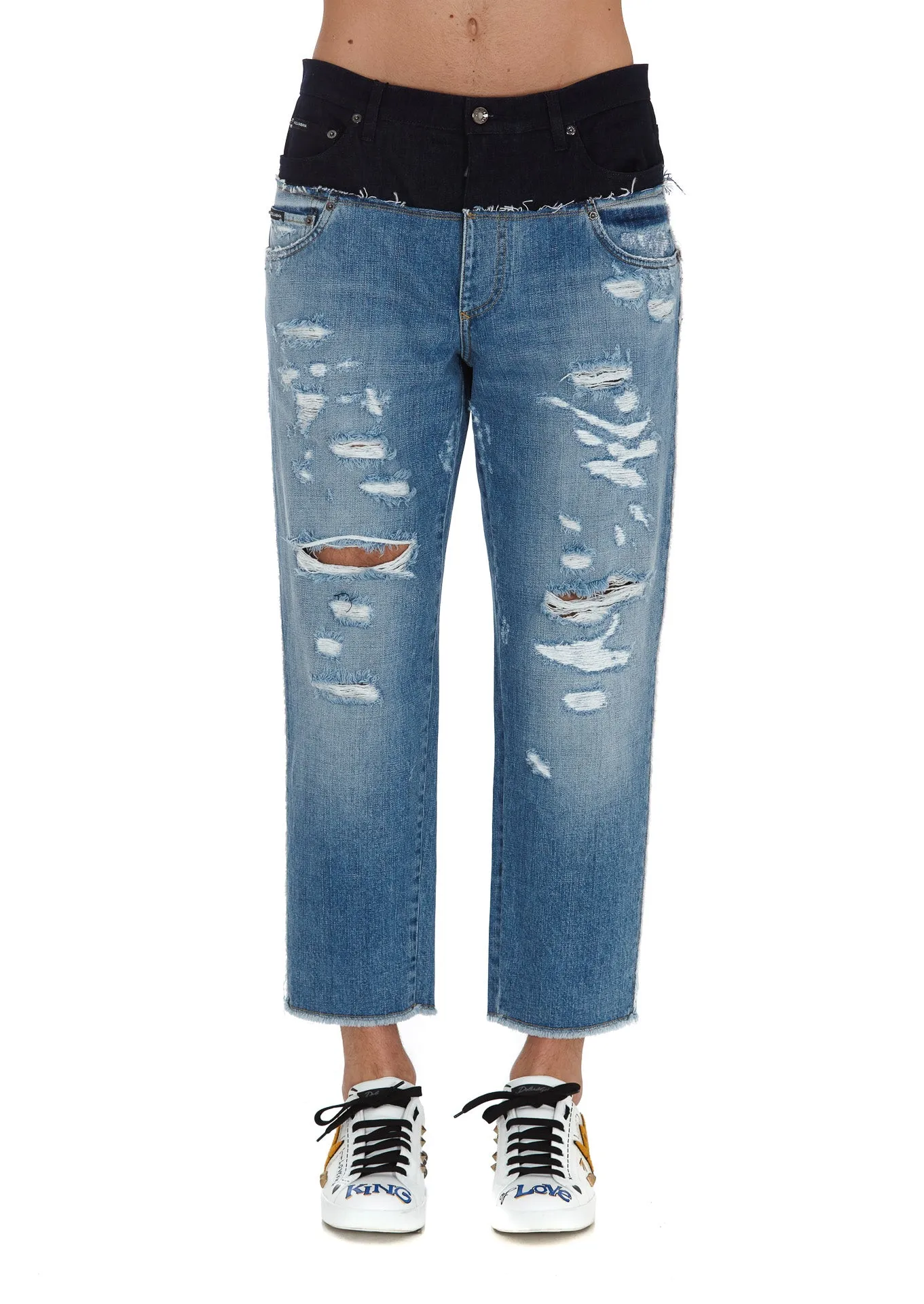 Dolce & Gabbana Layered Jeans