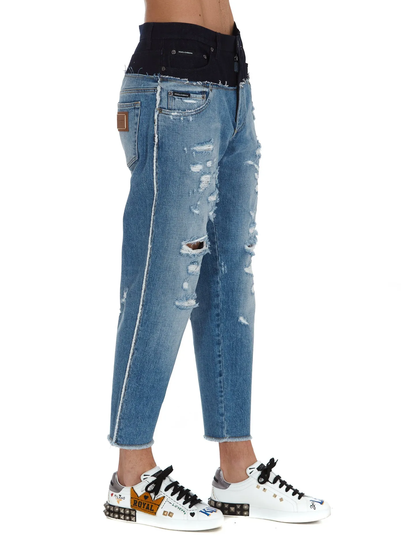 Dolce & Gabbana Layered Jeans