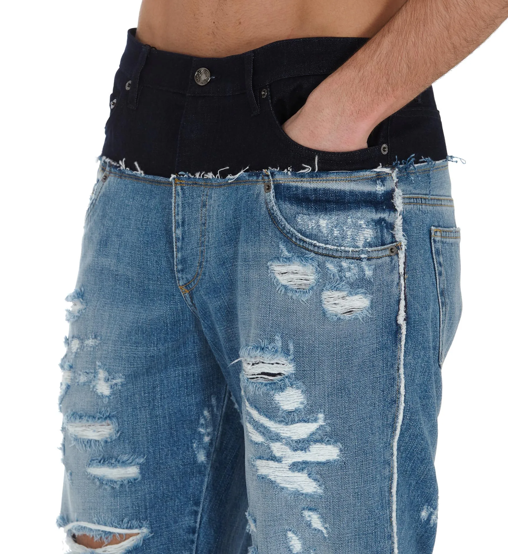 Dolce & Gabbana Layered Jeans