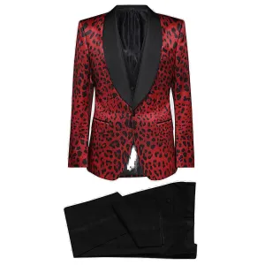 Dolce & Gabbana Leopard-Printed Tailored Suit