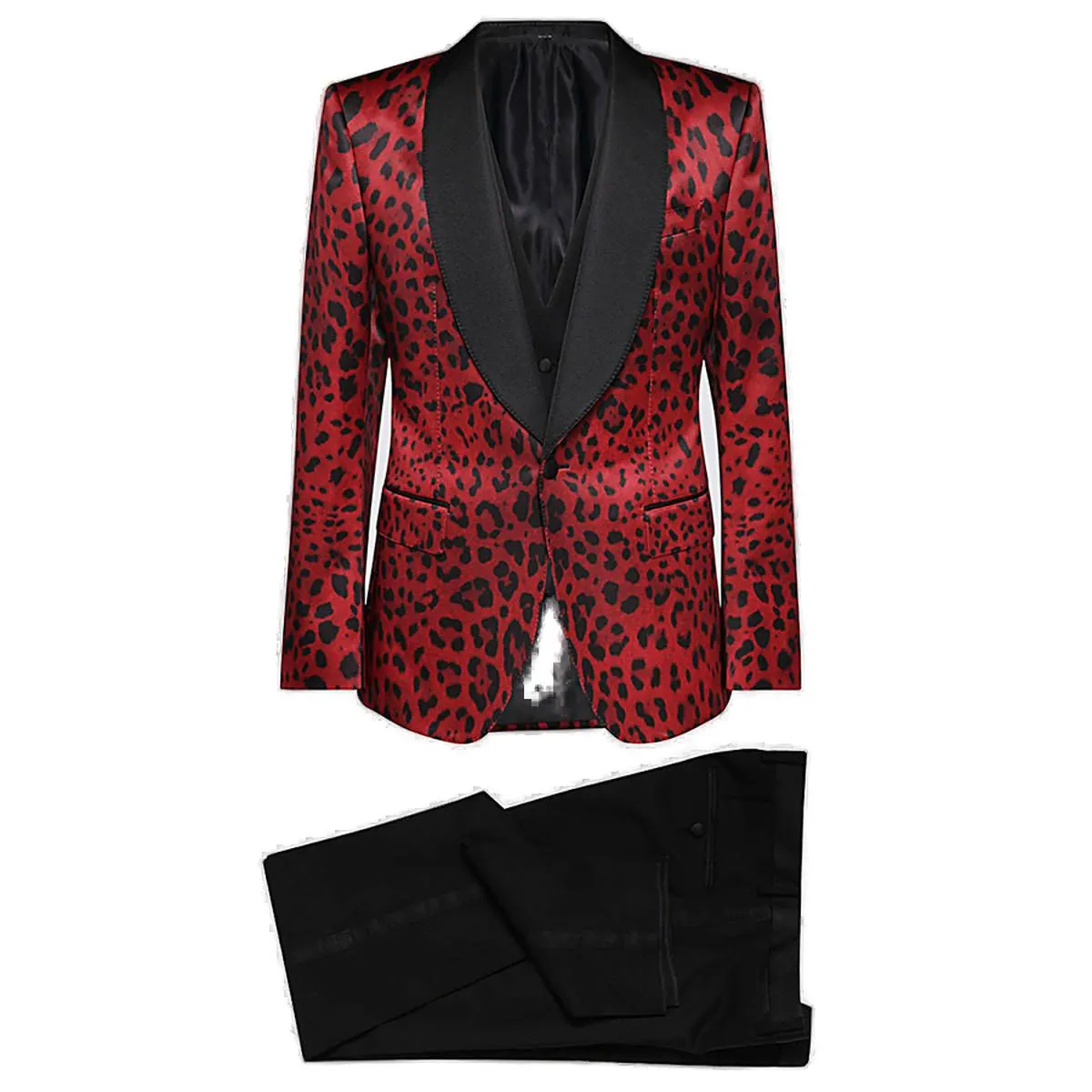 Dolce & Gabbana Leopard-Printed Tailored Suit