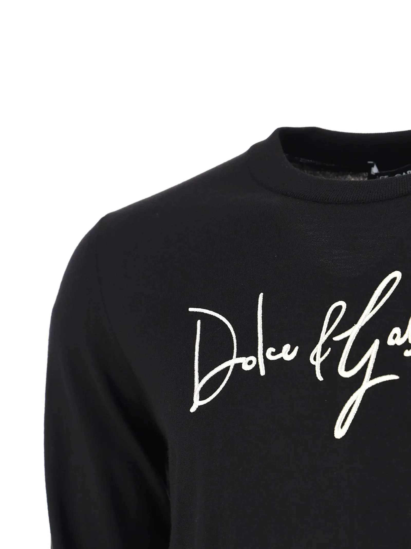 Dolce & Gabbana Logo Embroidered Knitted Jumper