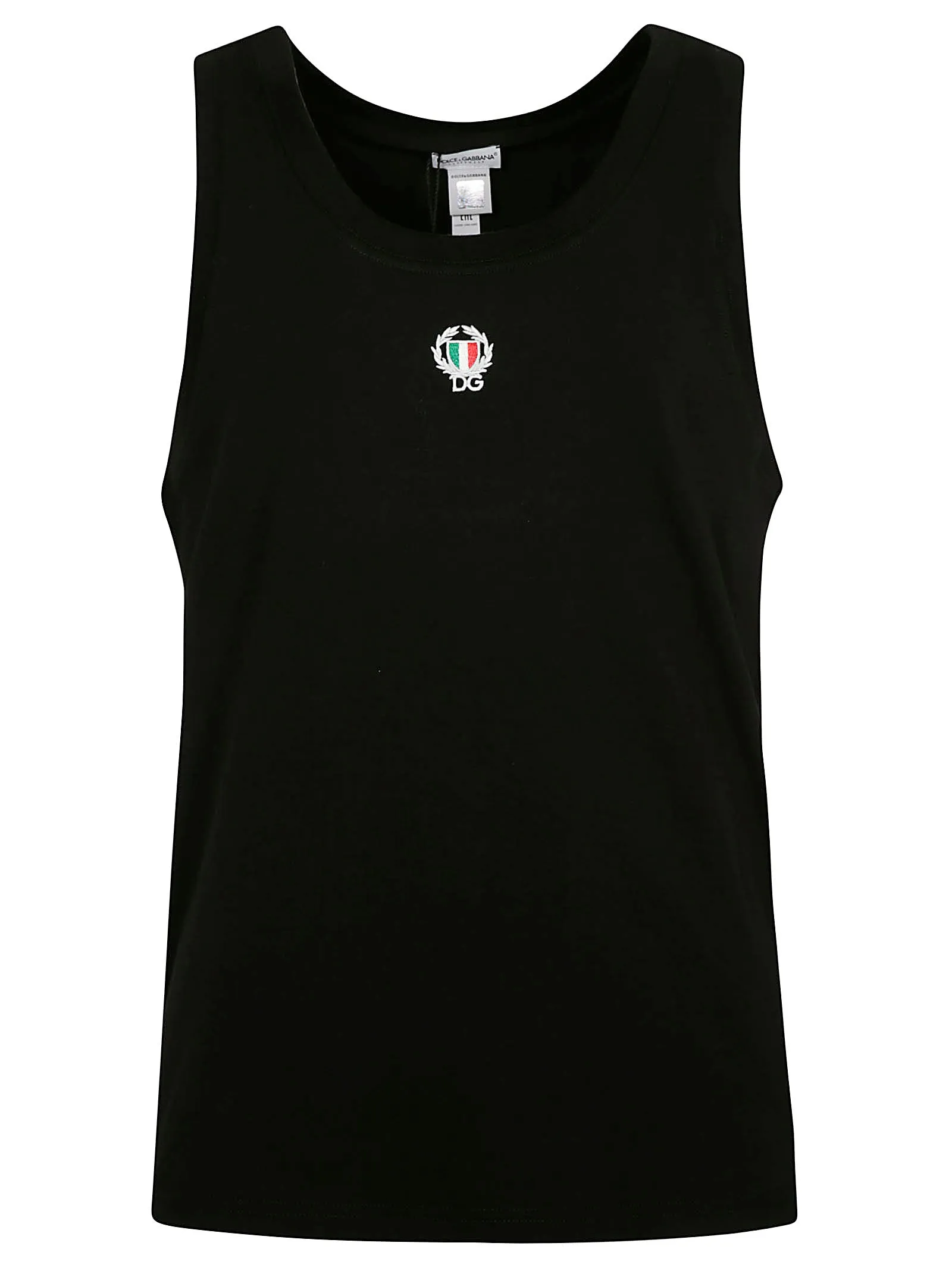 Dolce & Gabbana Logo Embroidered Tank Top