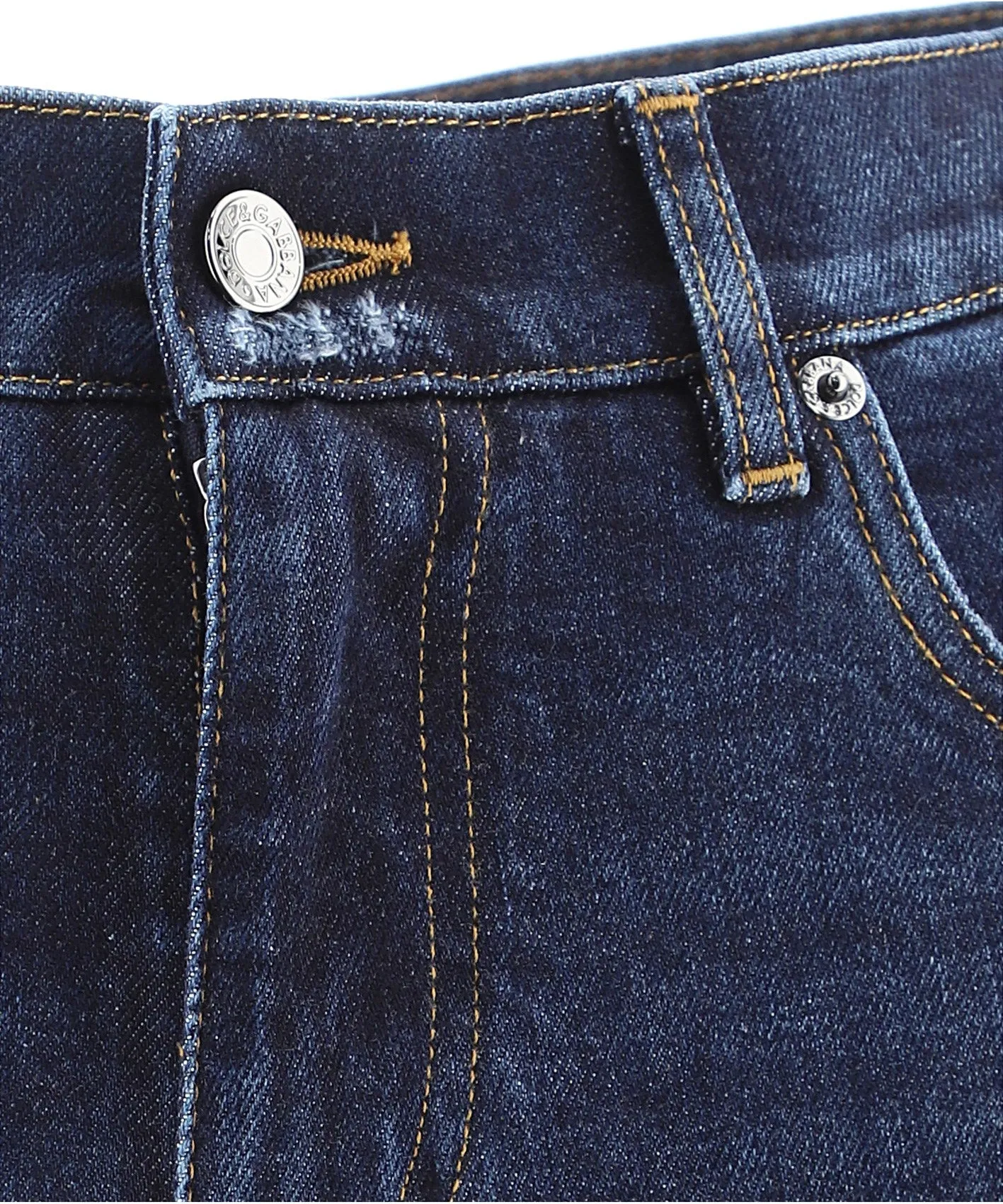Dolce & Gabbana Logo Patch Straight-Leg Jeans