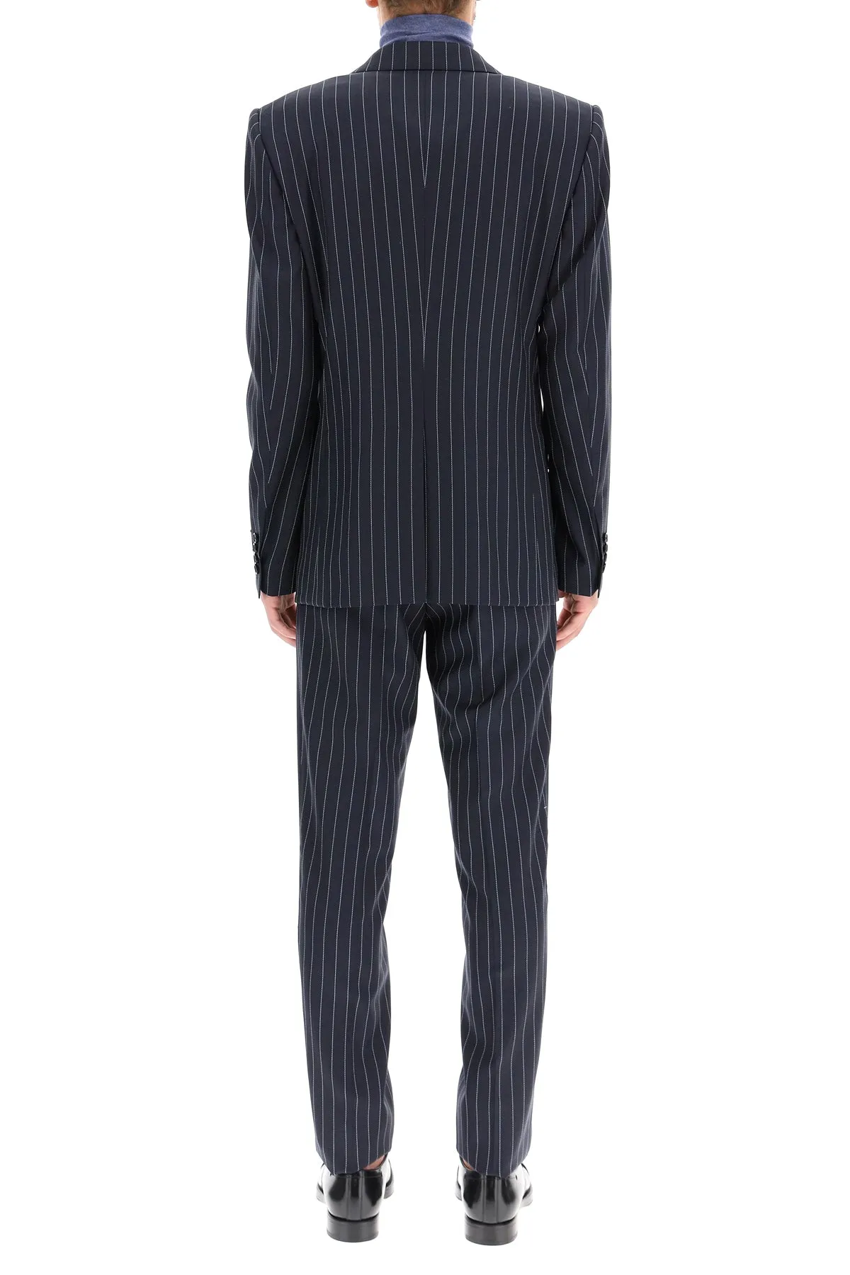 Dolce & Gabbana Pinstripe Single Breasted Two-Piece Suit