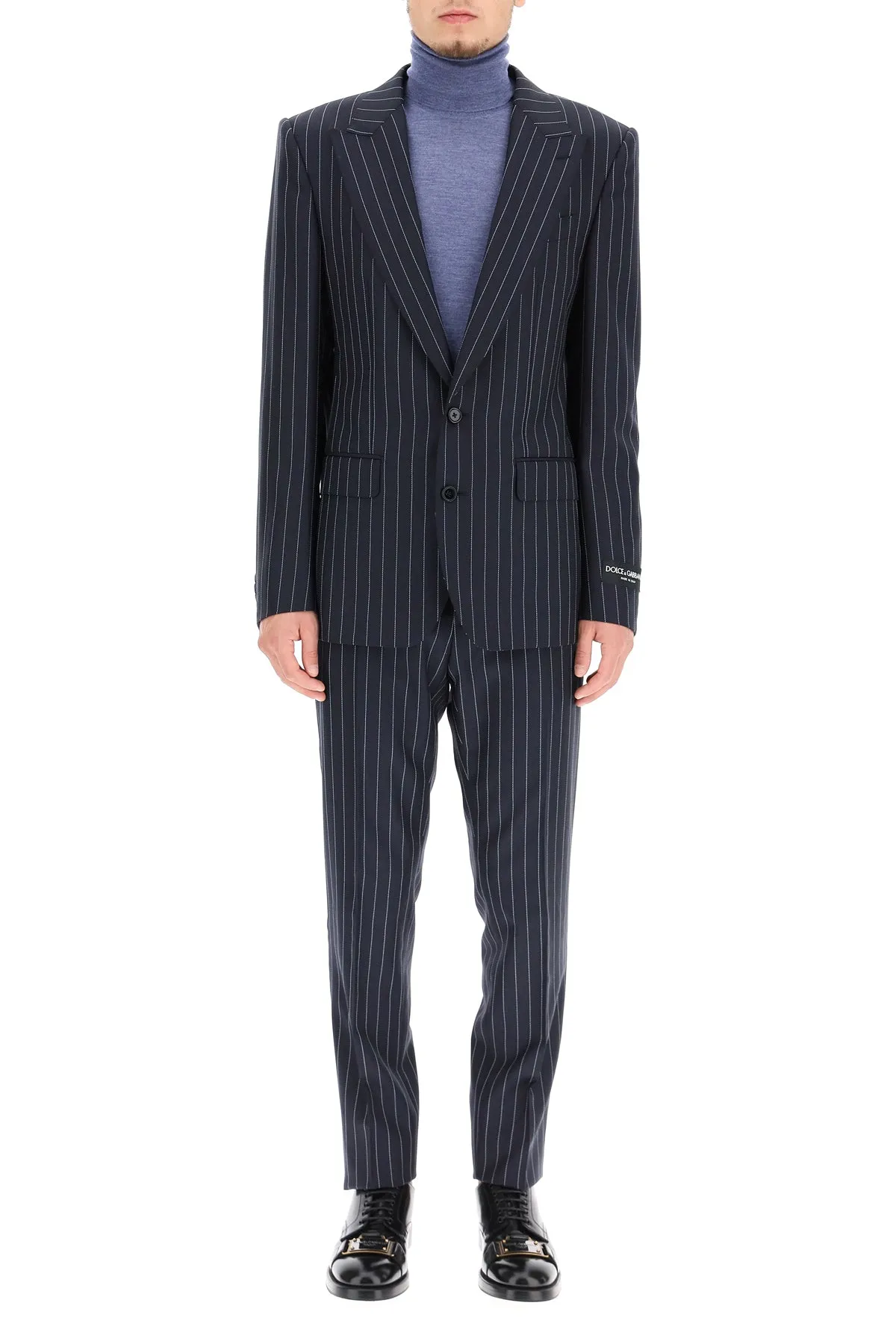 Dolce & Gabbana Pinstripe Single Breasted Two-Piece Suit
