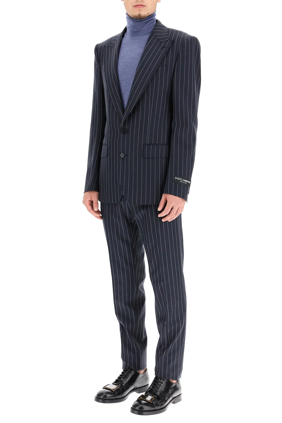 Dolce & Gabbana Pinstripe Single Breasted Two-Piece Suit