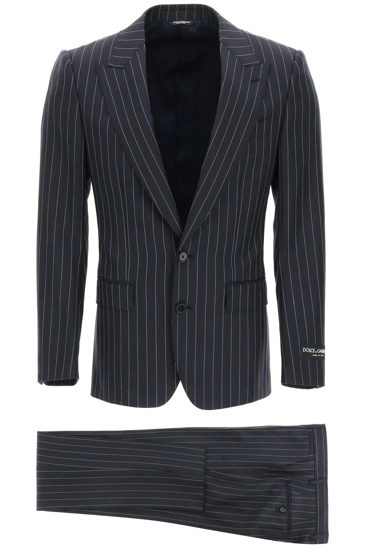 Dolce & Gabbana Pinstripe Single Breasted Two-Piece Suit