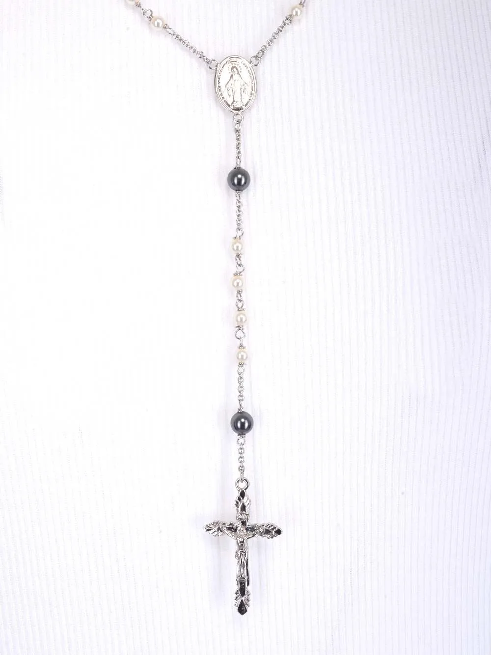 Dolce & Gabbana Rosary Embellished Crewneck Tank Top