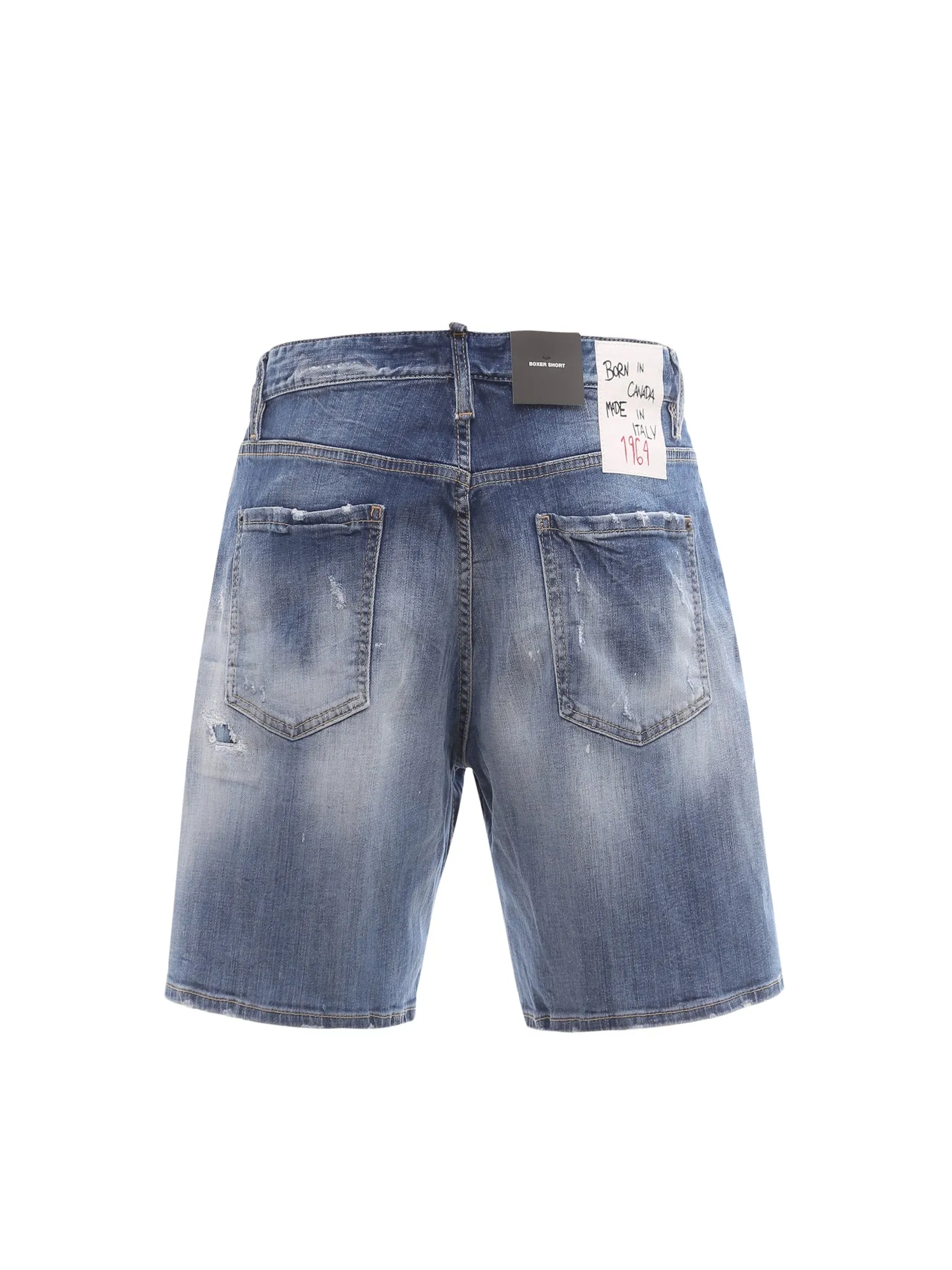 Dsquared2 Distressed Effect Denim Shorts