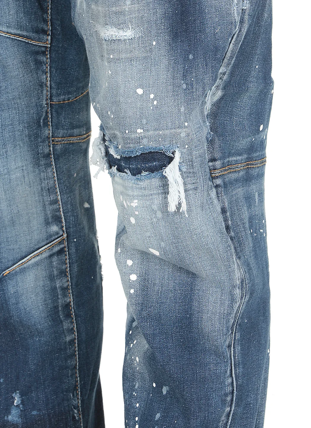 Dsquared2 Distressed Paint Effect Jeans