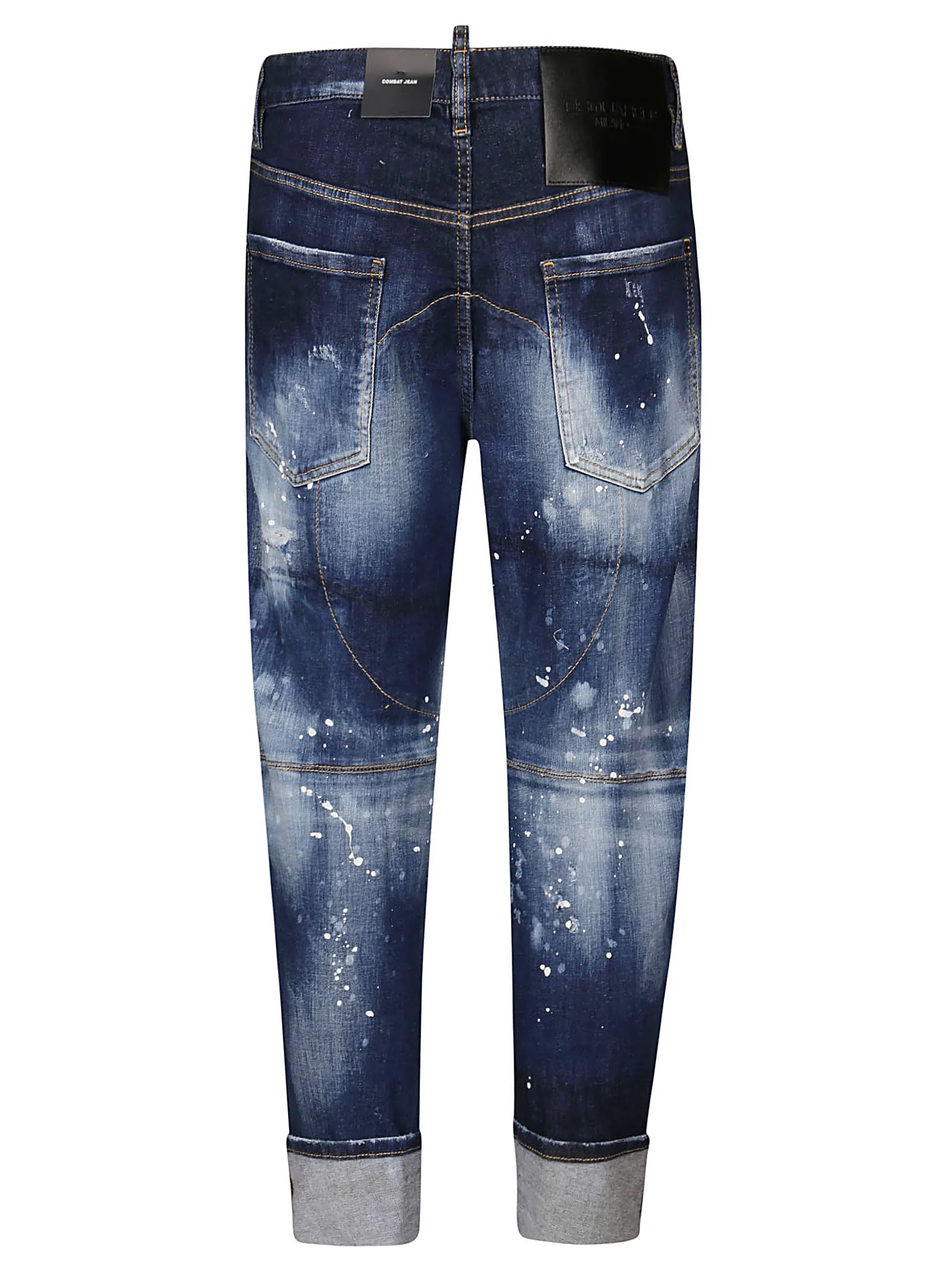 Dsquared2 Distressed Paint Effect Jeans