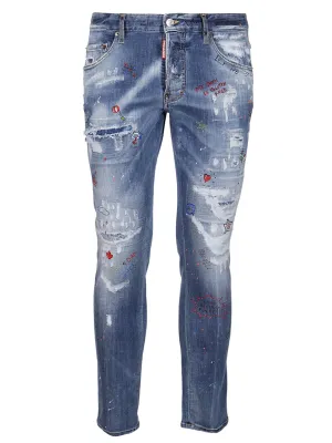 Dsquared2 Distressed Skinny Jeans